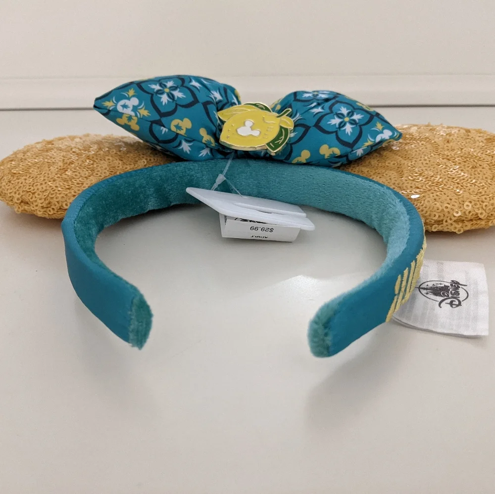 Last One!! NWT! Disney Parks Salut Limencello Lemon Minnie Ears Epcot Italy - Picture 3 of 12